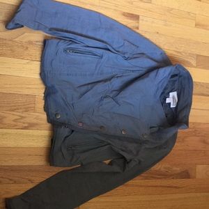 Snap up military-style jacket